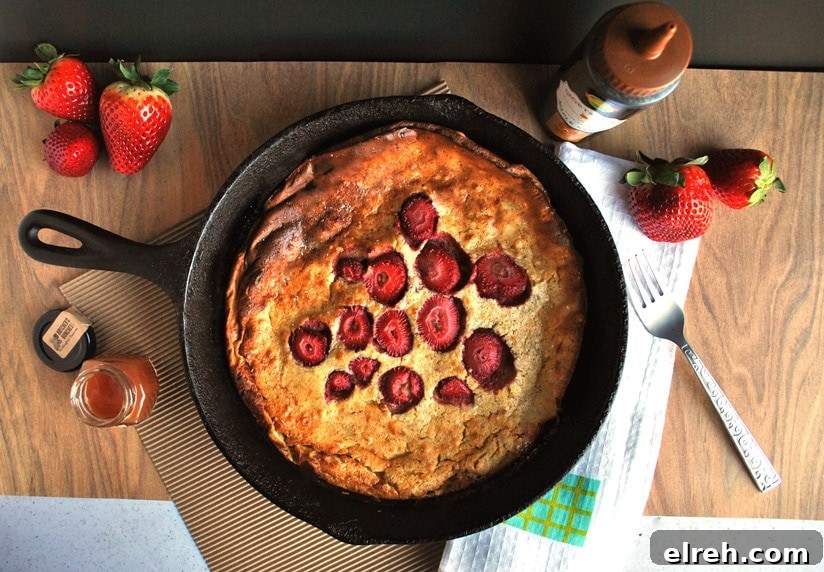Dutch Baby Pancakes with Strawberries and Rosemary 3 strawberry dutch baby pancake rosemary