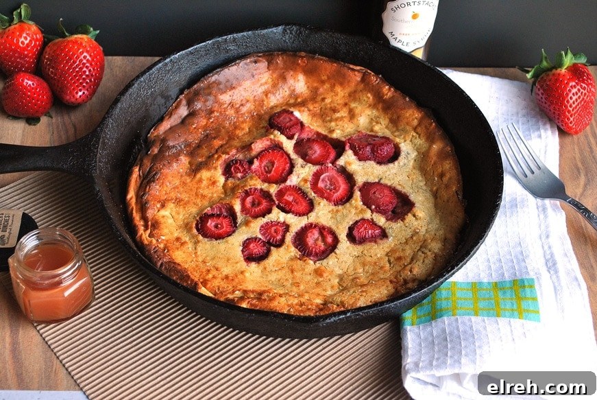 Dutch Baby Pancakes with Strawberries and Rosemary 4 strawberry dutch baby pancake rosemary