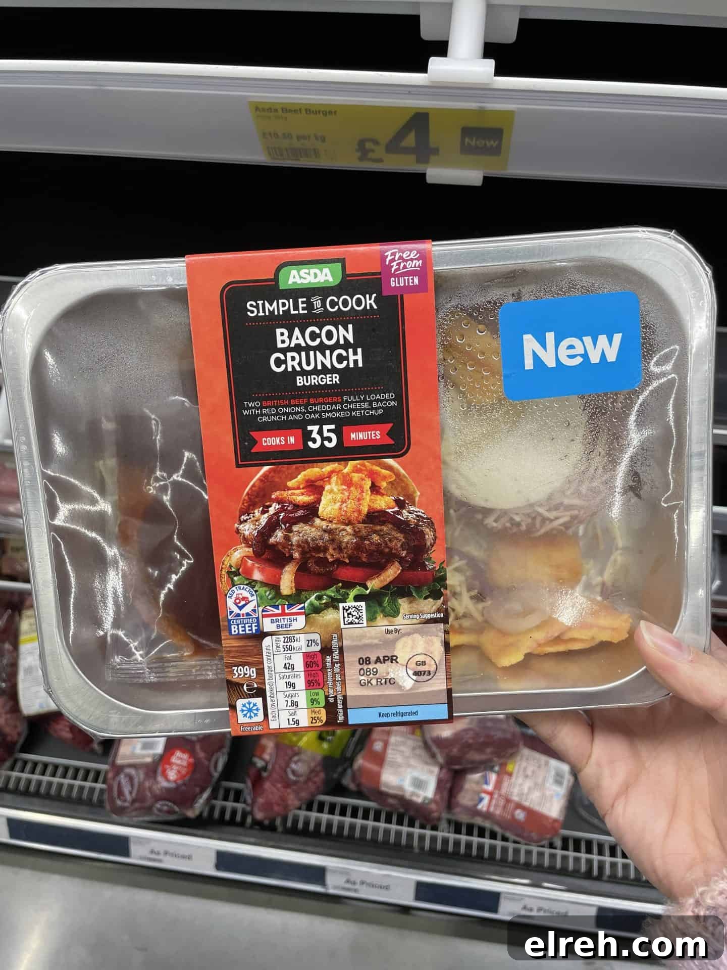 Asda bacon crunch burger kit gluten free