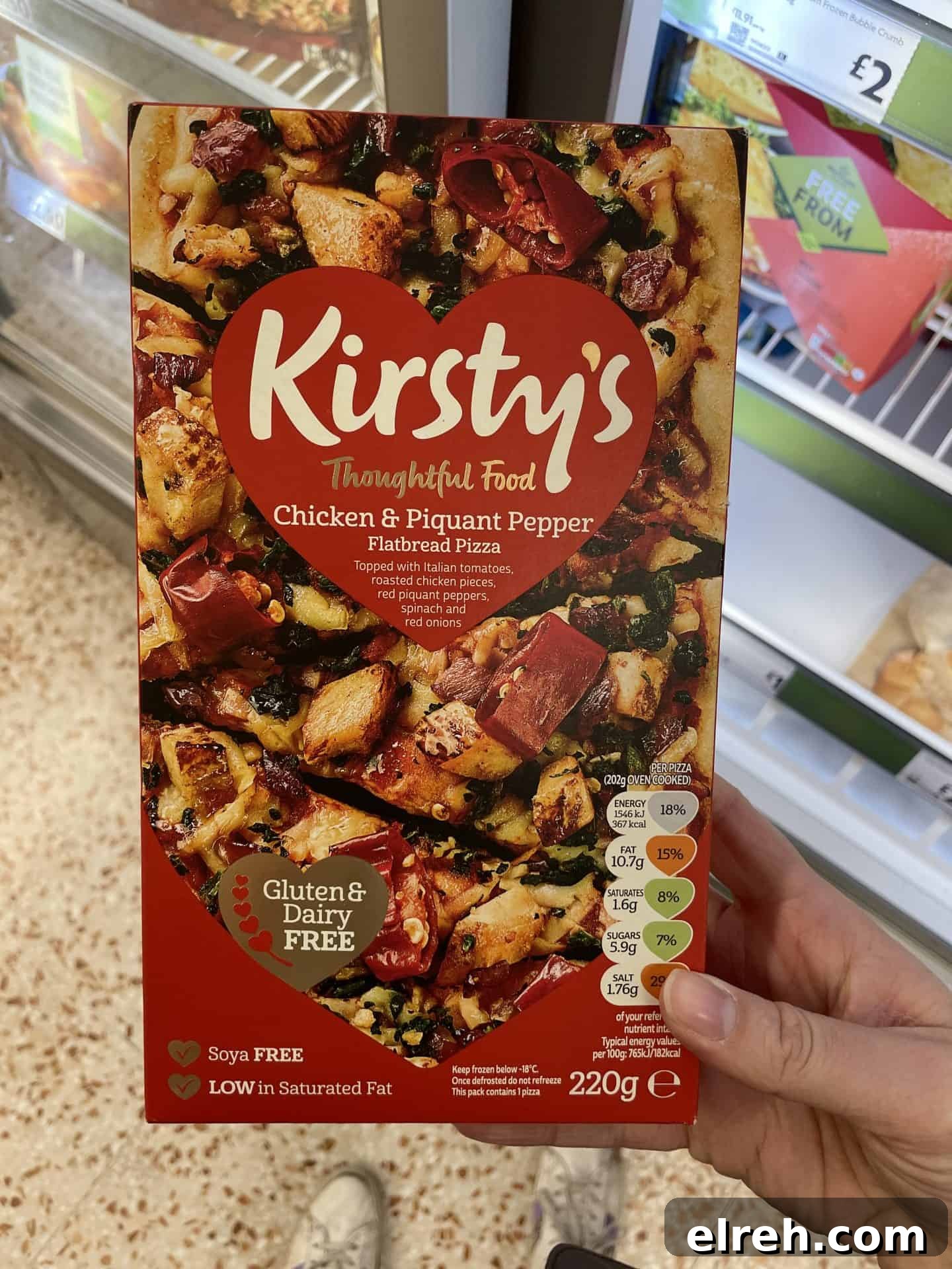 Kirstys gluten free chicken flatbread