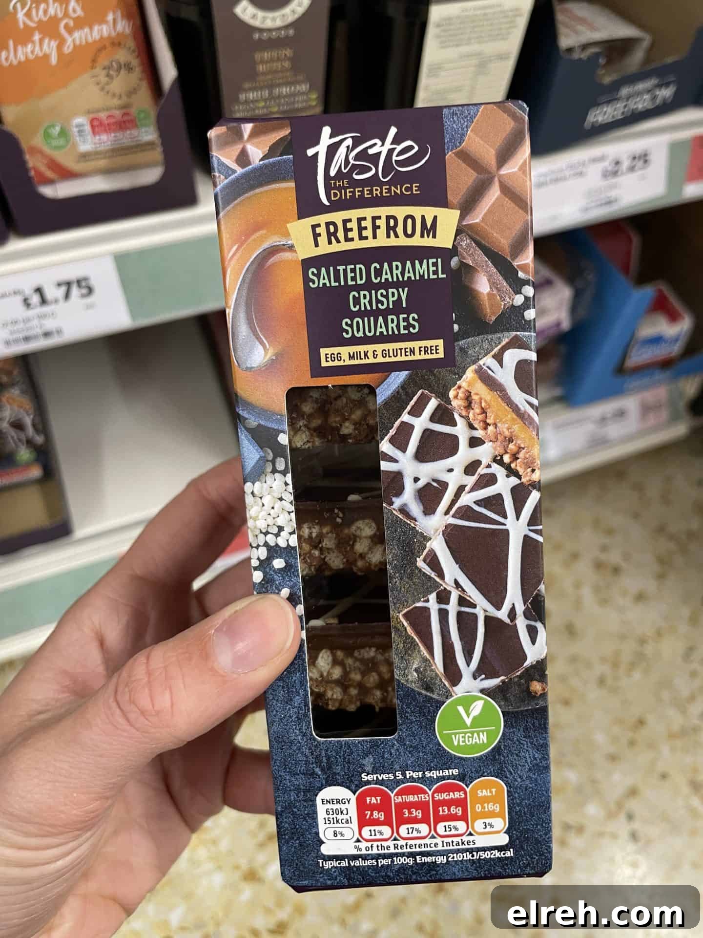 sainsburys salted caramel crispy squares