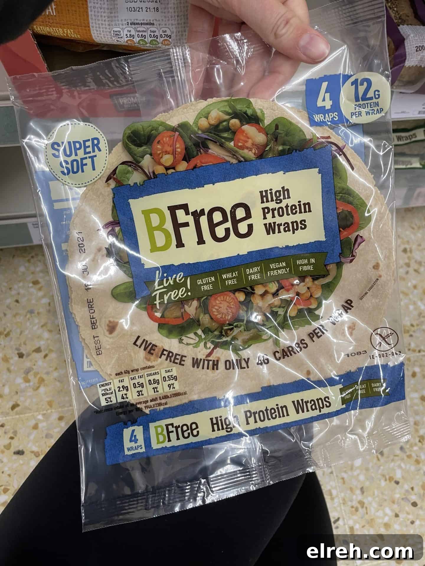 bfree high protein gluten free wraps