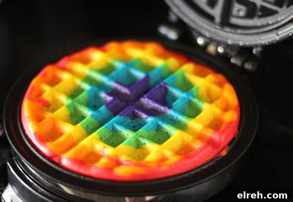 Rainbow Waffles | 25+ Rainbow crafts, food and more