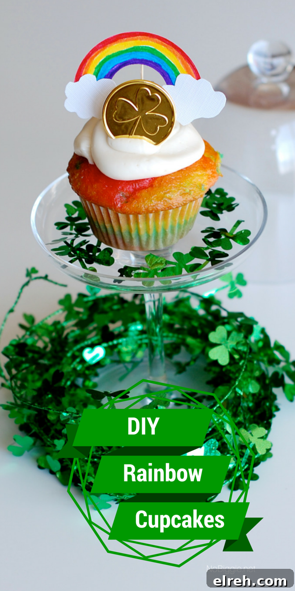 Easy DIY rainbow cupcakes | 25+ Rainbow crafts and food ideas