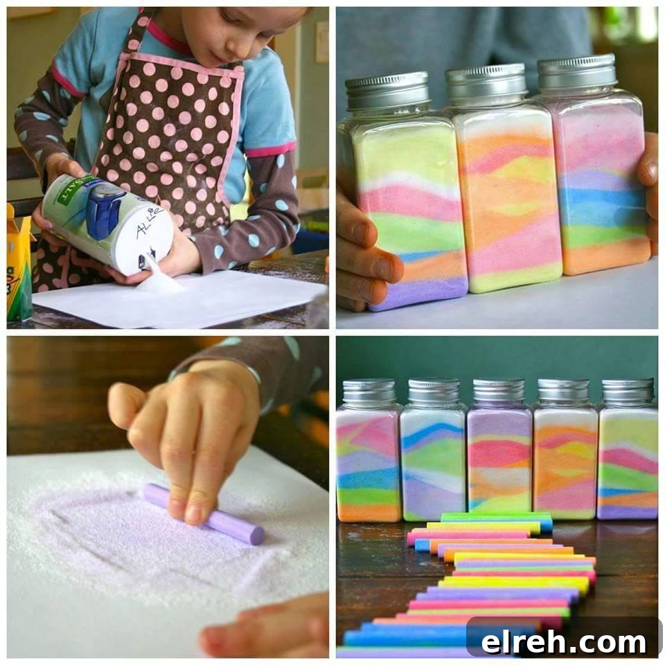 rainbow sand in a jar | 25+ Rainbow crafts, food and more