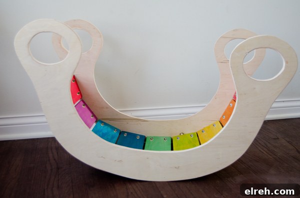 DIY Rainbow Rocker | 25+ Rainbow crafts, food and more