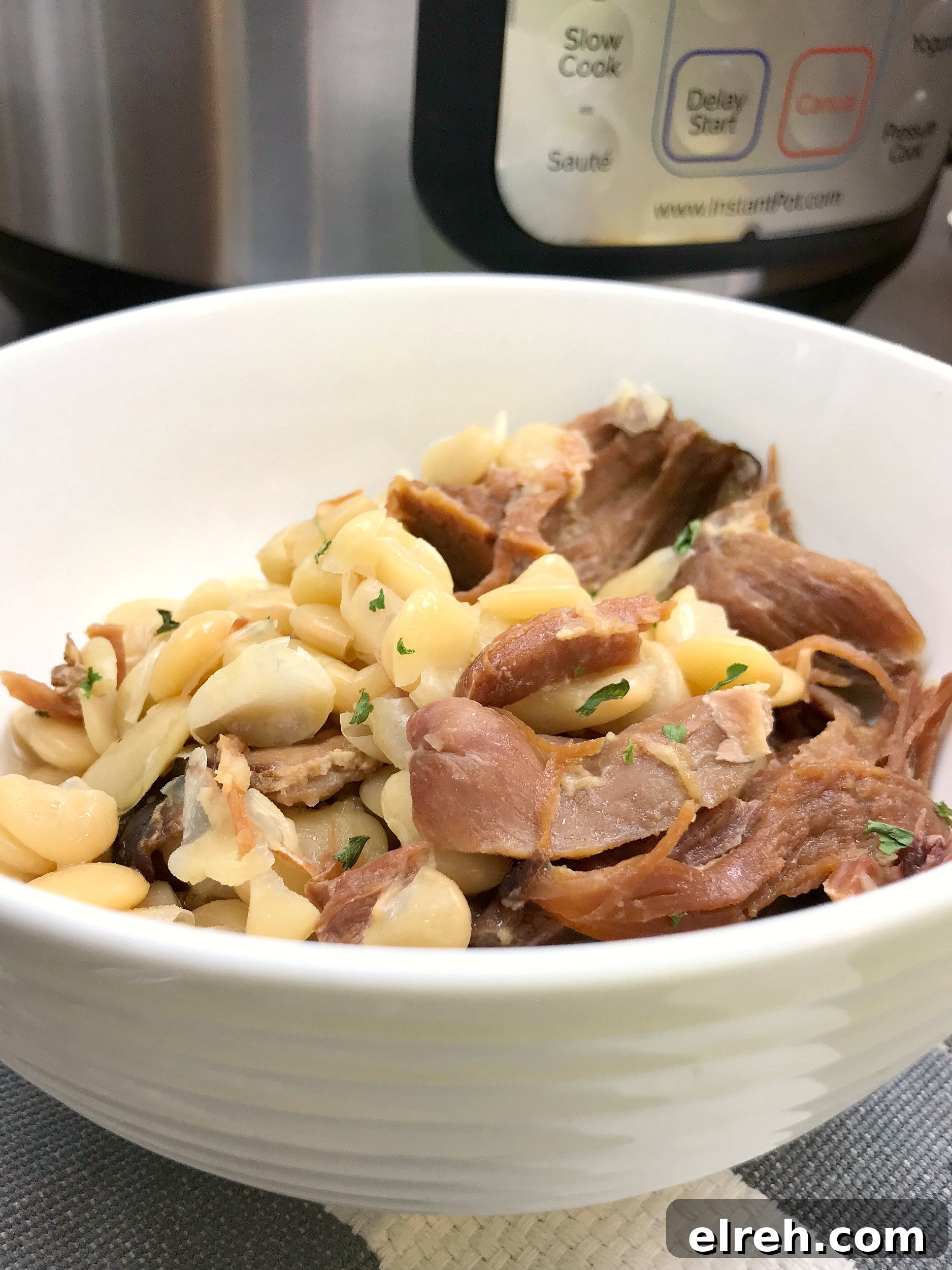 Instant Pot Ham and Lima Beans Recipe 5 Fresh garlic and onions