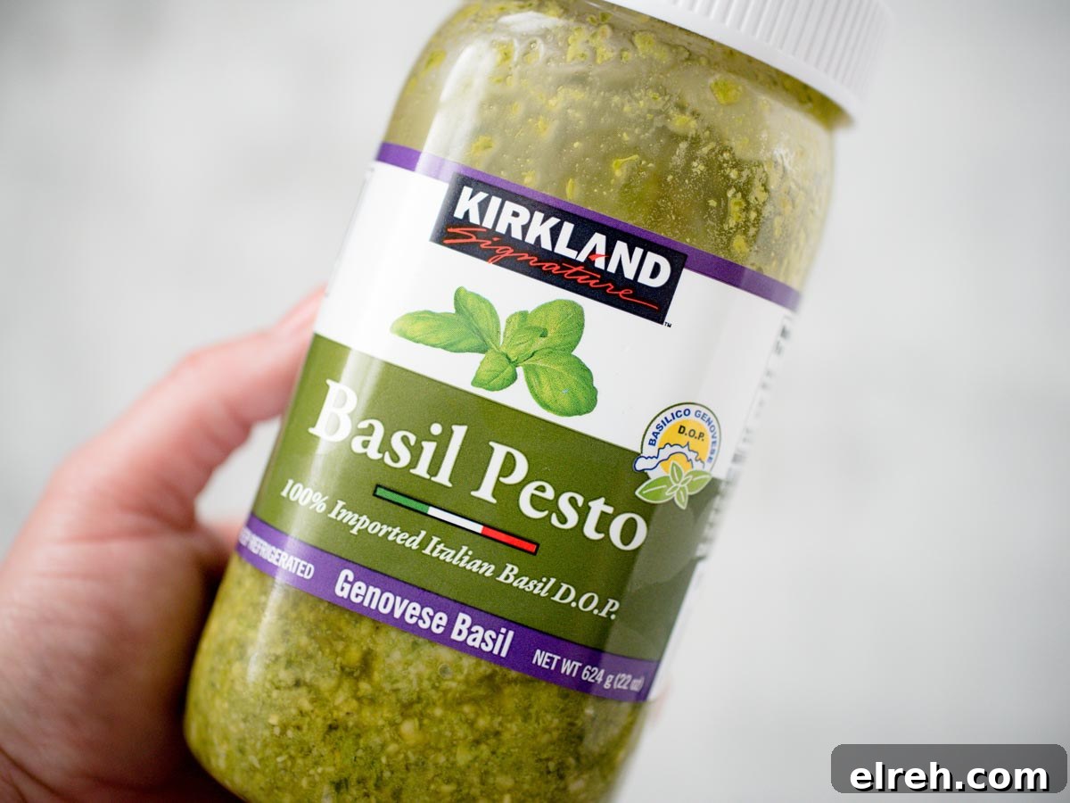 jar of basil pesto