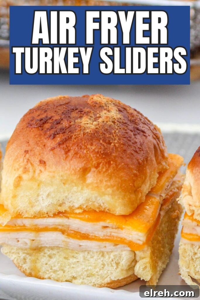 air fryer turkey sliders on a plate 