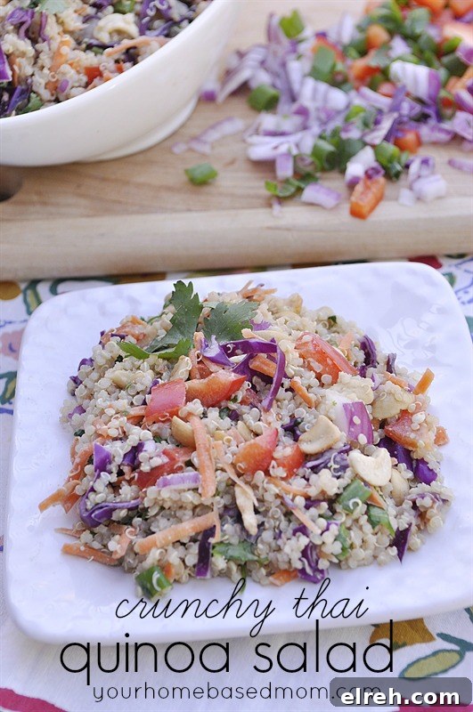 Crunchy quinoa salad