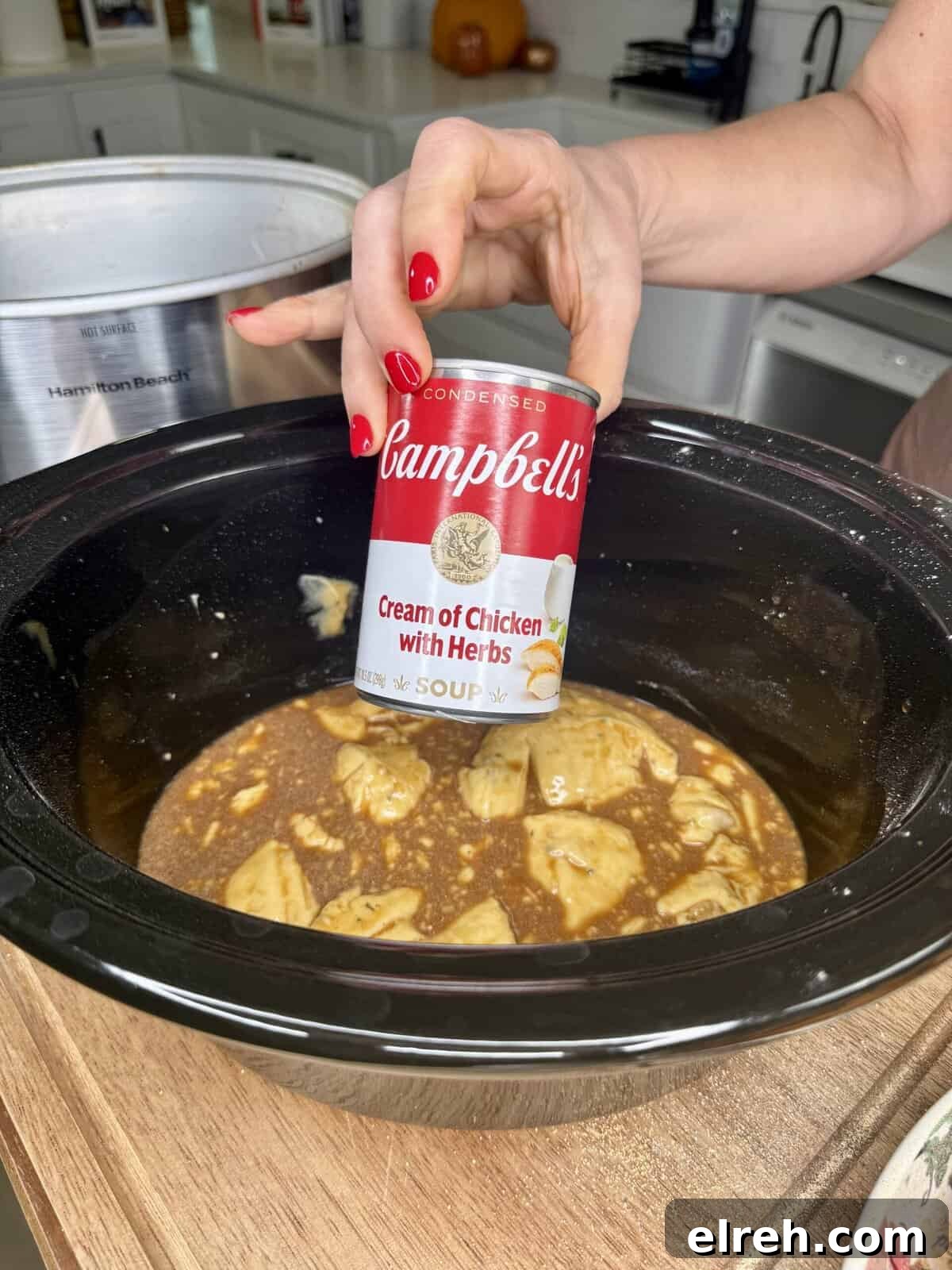 Crockpot Chicken Drumsticks Recipe 6 Chicken drumsticks layered in gravy