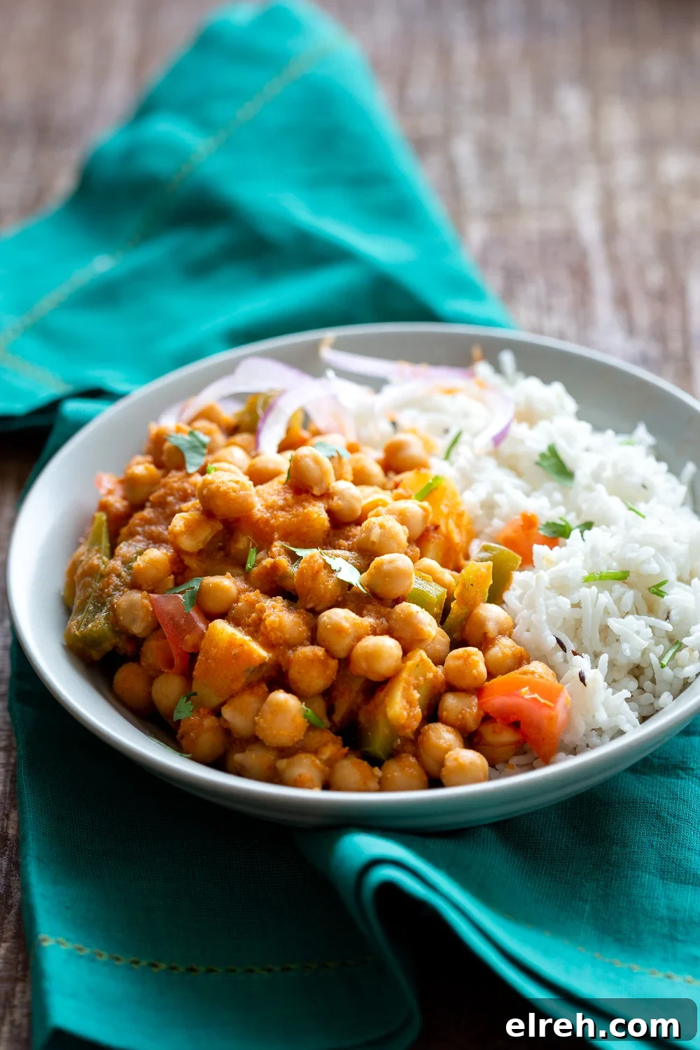 Kadai Chole - Spiced Chickpeas and Potatoes