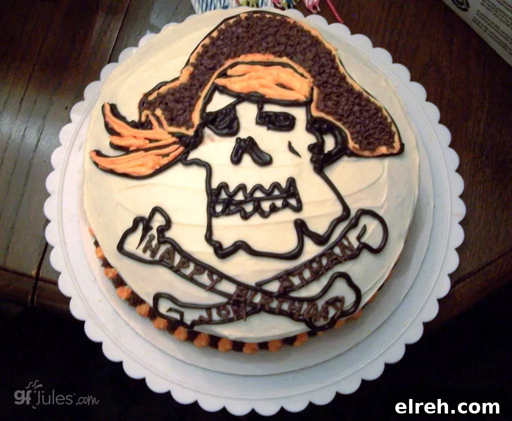 Gluten-Free Decorated Cake Ideas & Recipes 2 2006 gluten free pirate cake (1)