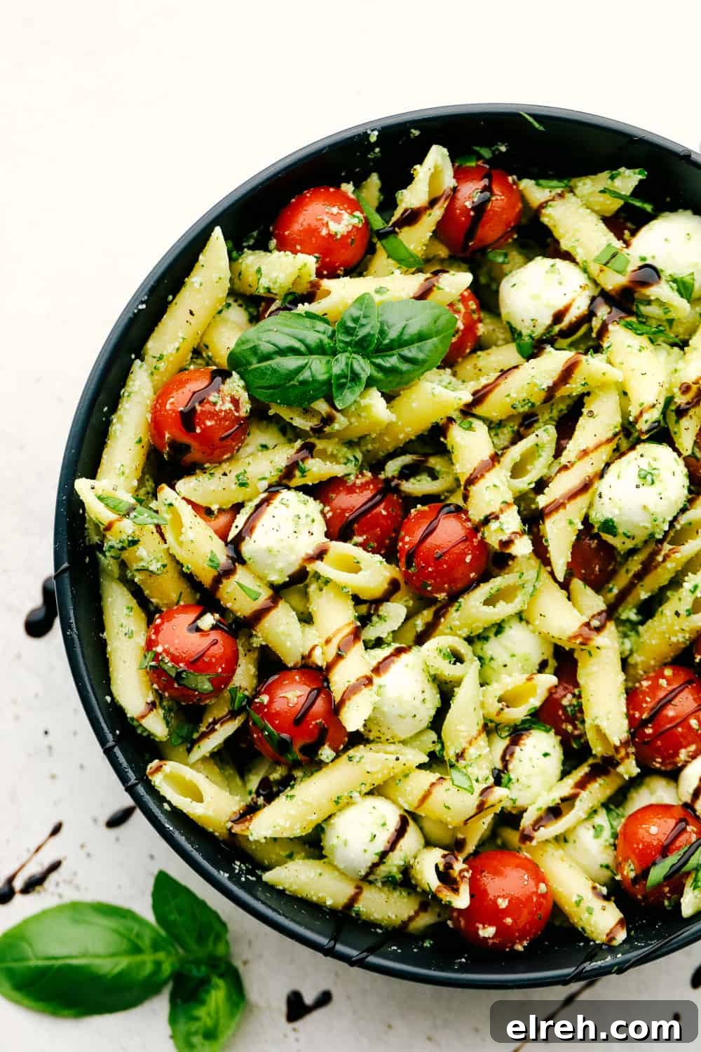 Caprese pasta salad image