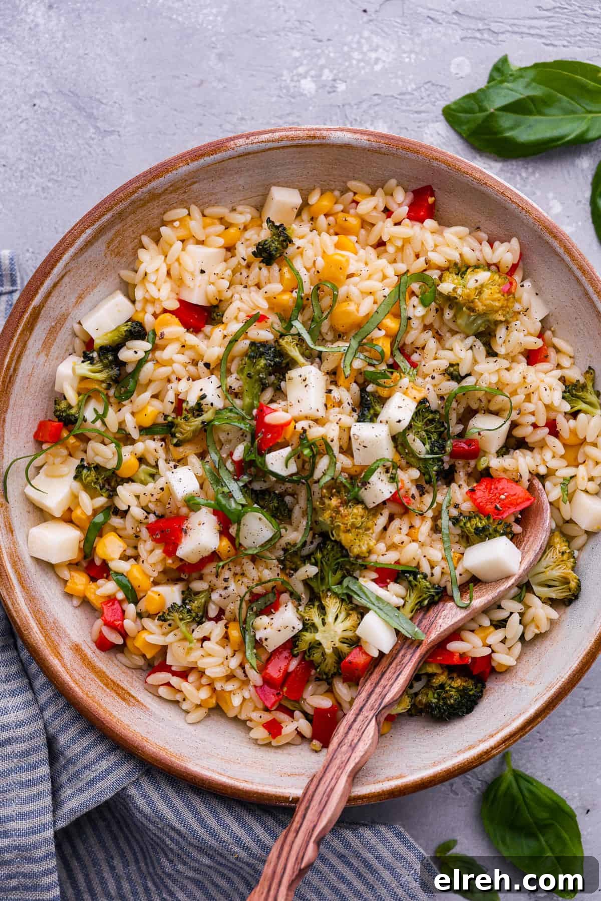 Orzo pasta salad image