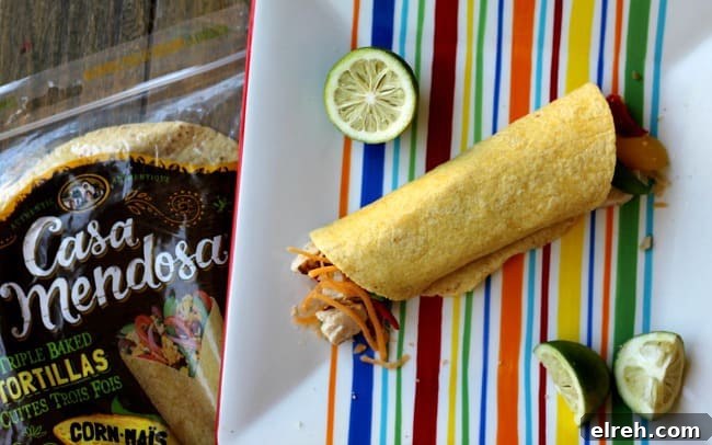 Cinco de Mayo Bread Recipes You'll Love 2 A soft shelled tortilla lying on a colorful towel.