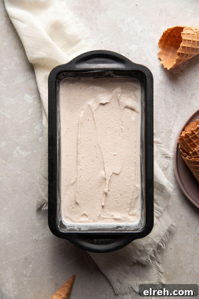 homemade chai ice cream.