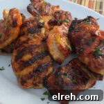 Grilled Sweet-n-Spicy Chicken Thighs
