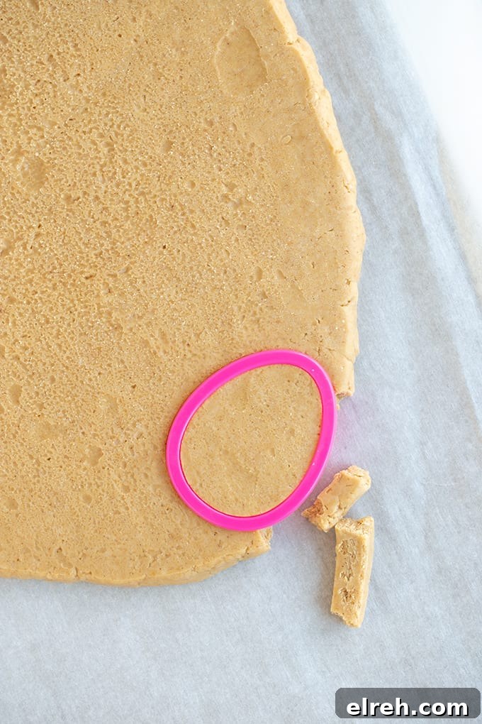 Chocolate Peanut Butter Eggs Recipe 5 egg cookie cutter in frozen peanut butter filling