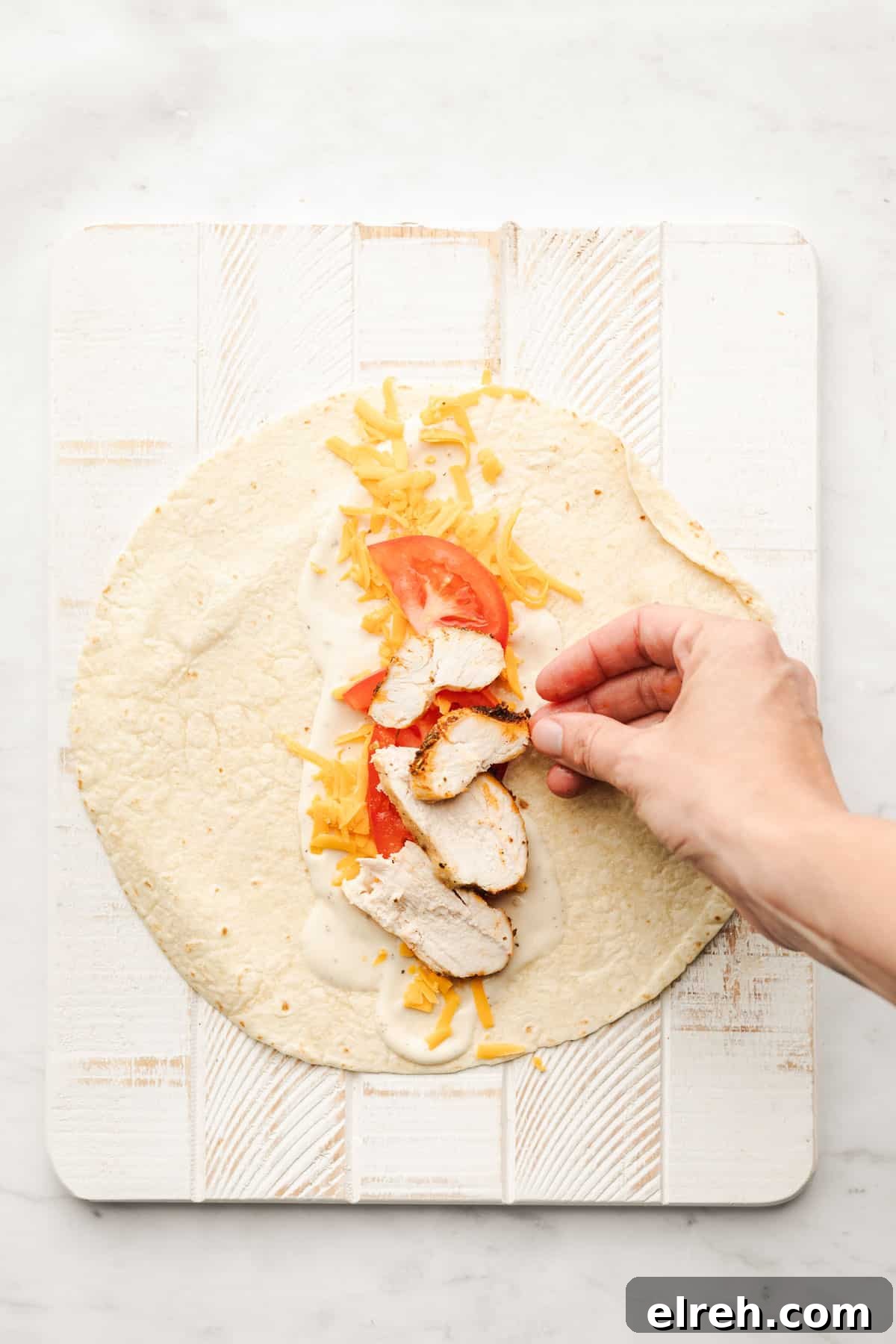 Grilled Ranch Chicken Wraps Recipe for Flavorful Lunch 3 Chicken Wraps on a Plate