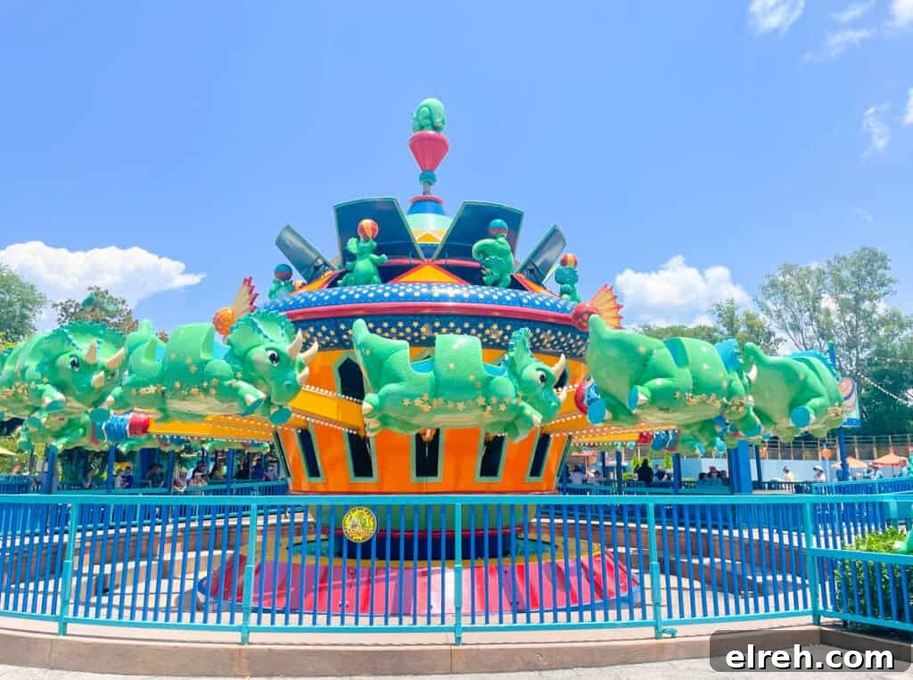 TriceraTop Spin at Animal Kingdom.