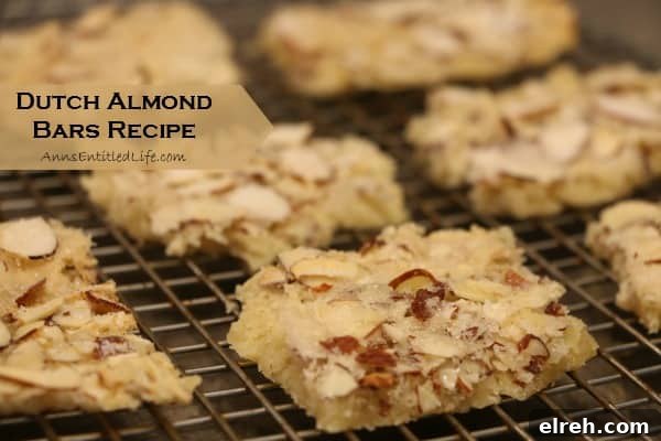 30+ Holiday Dessert Recipes from Around the World 12 Dutch Almond Bars
