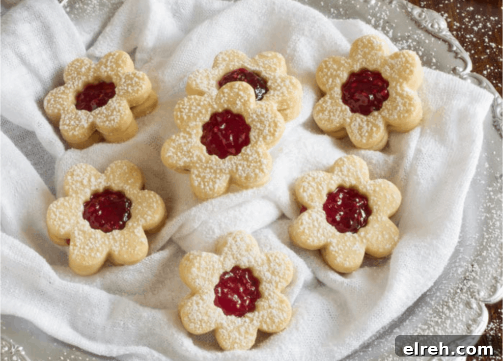 30+ Holiday Dessert Recipes from Around the World 17 Homemade Raspberry Linzer Cookies