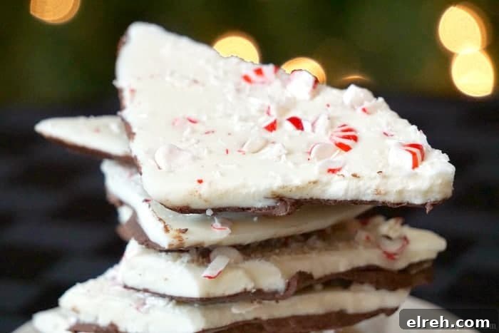 30+ Holiday Dessert Recipes from Around the World 9 Easy Peppermint Bark