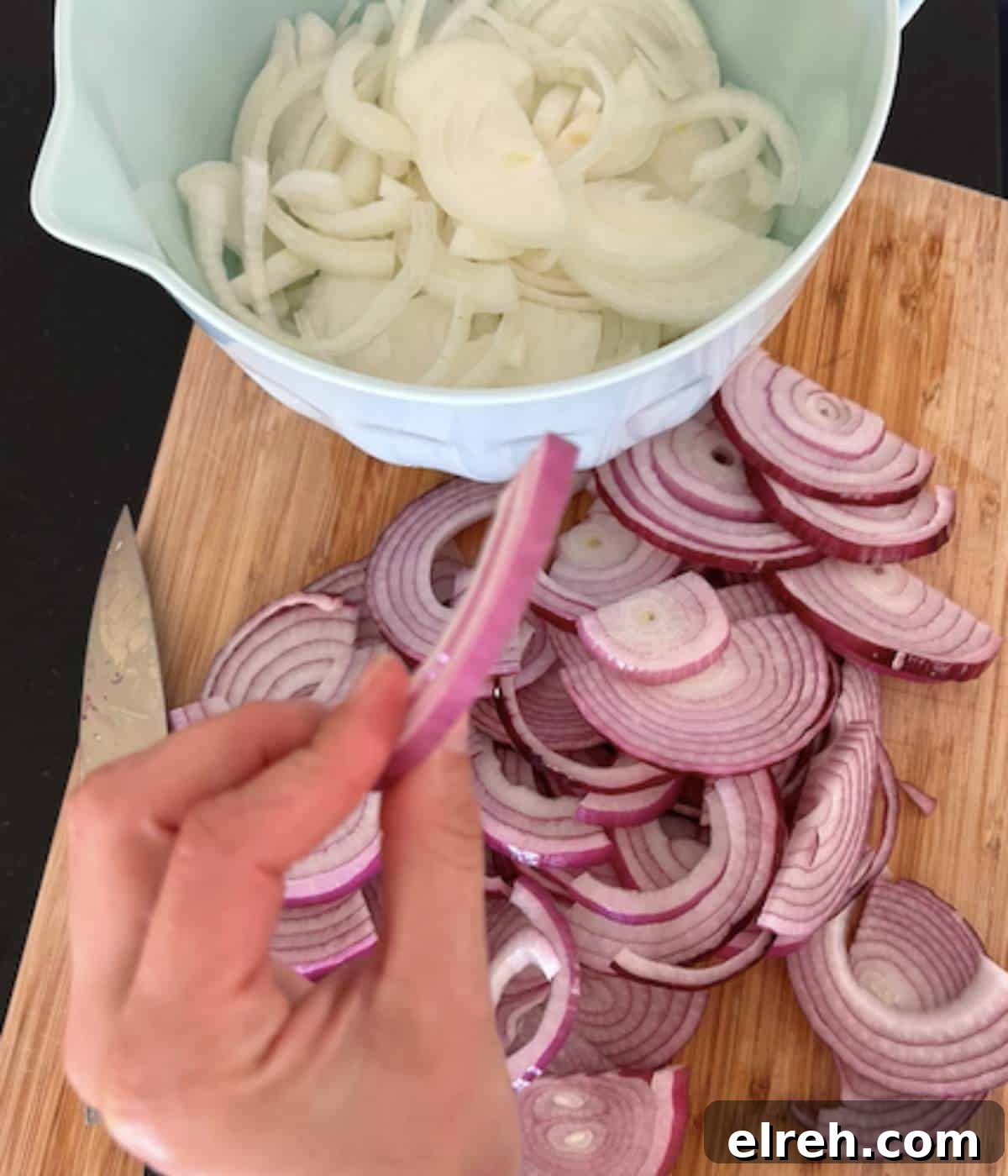 Panera Copycat French Onion Soup Recipe - Bistro-Style 4 Red and yellow onions sliced.