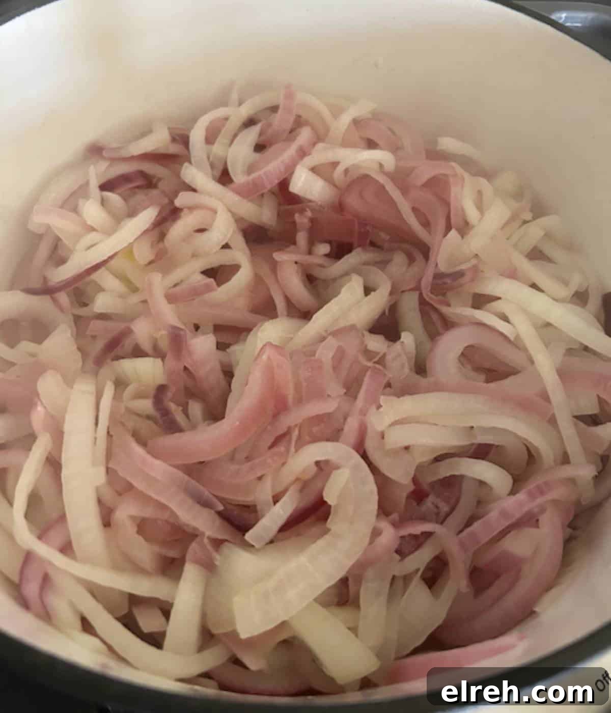 Panera Copycat French Onion Soup Recipe - Bistro-Style 6 Caramelized onions in pot.