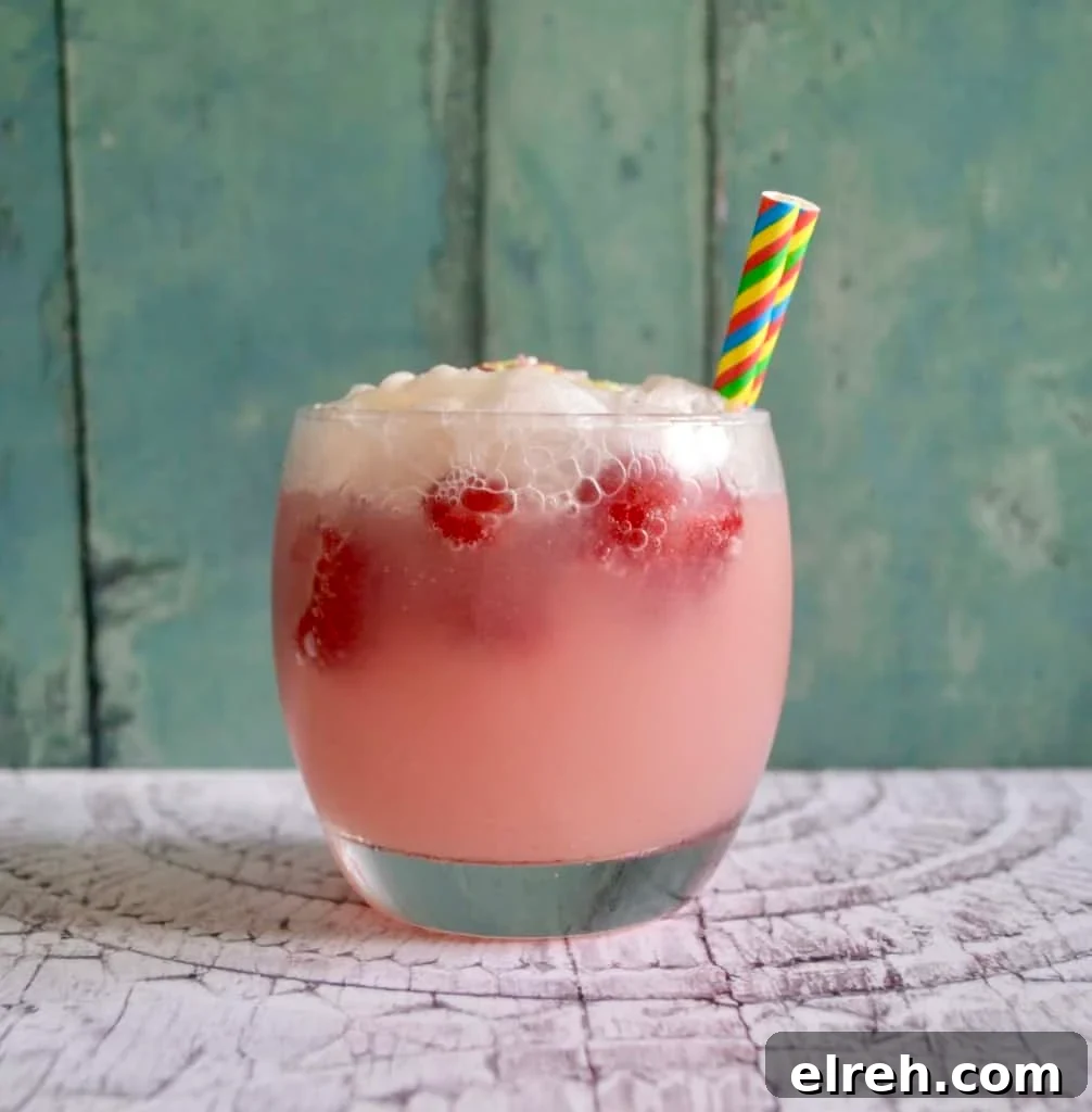 raspberry float