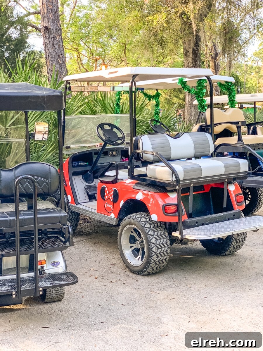 Disney Fort Wilderness Camping Packing List 9 Fort Wilderness private golf cart