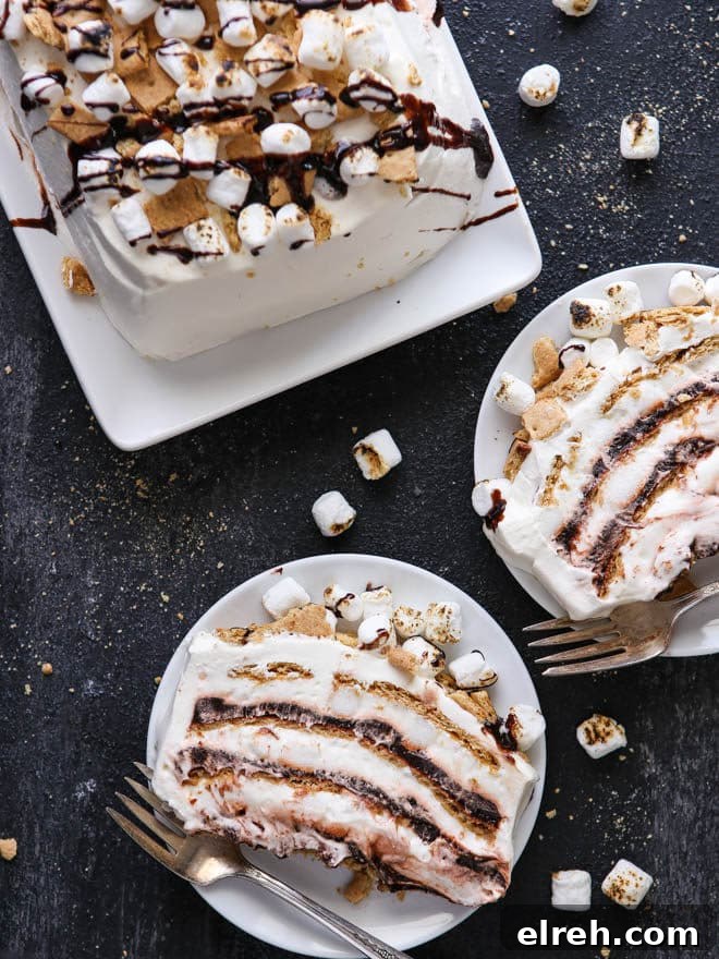 No-Bake S'mores Icebox Cake Recipe 2 Everyone is sure to love this no-bake s'mores icebox cake!