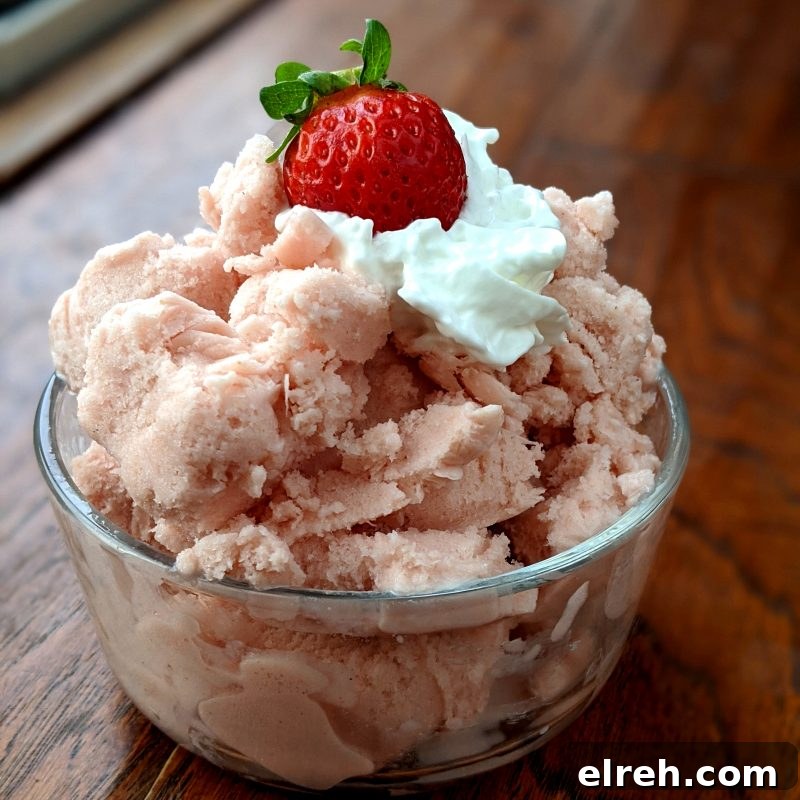 High protein strawberry ice cream