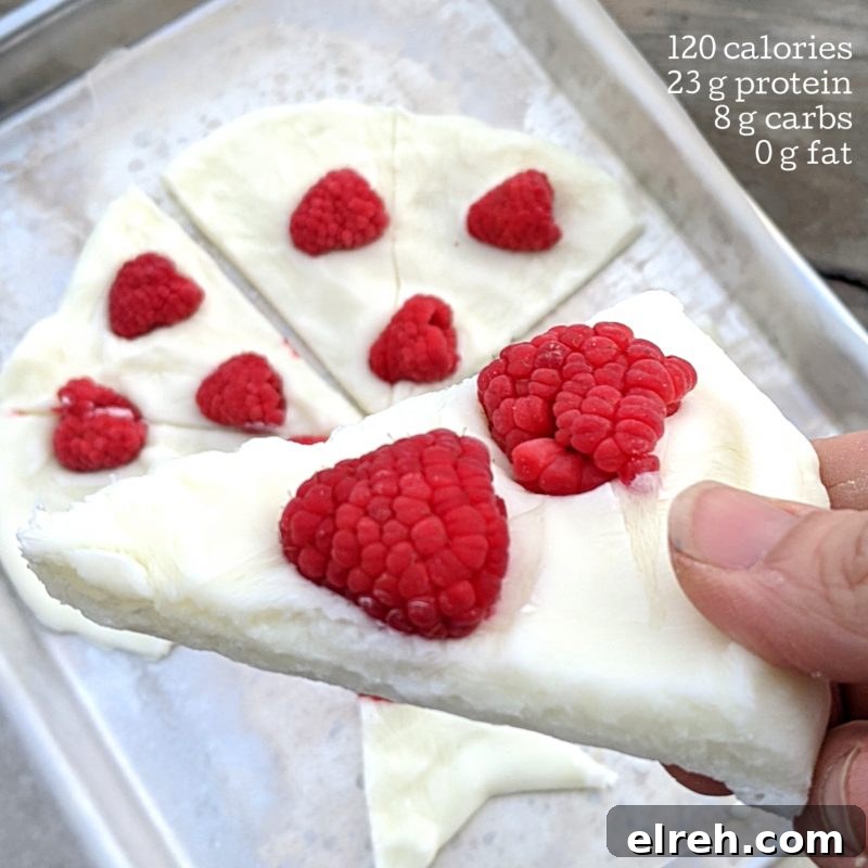 Frozen yogurt bark