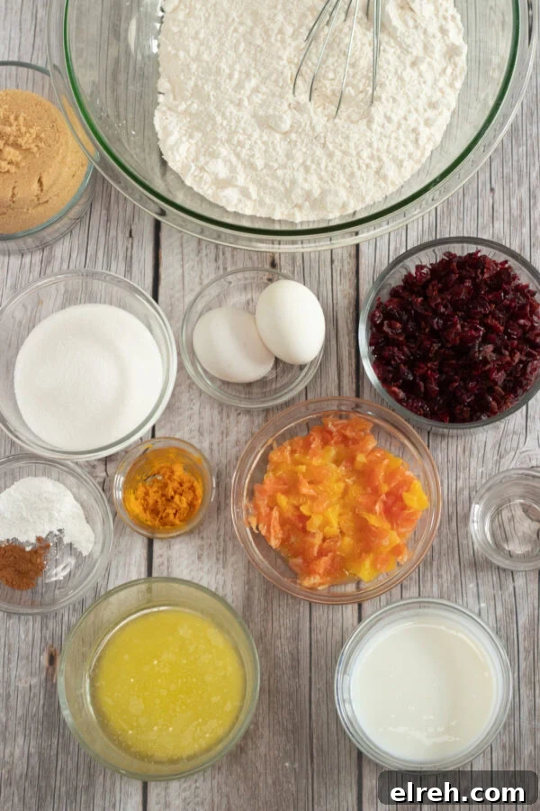 Moist Homemade Cranberry Orange Bread 3 Cranberry Bread Recipe ingredients