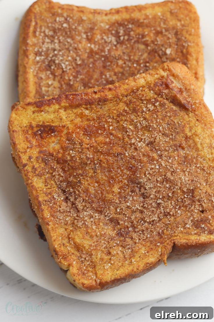 Pumpkin spice french toast