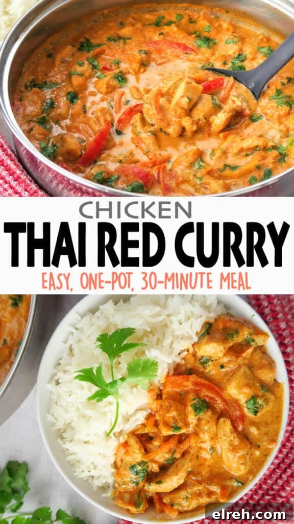 30-Minute One-Pot Thai Red Curry Chicken 12 Easy Thai Red Curry Chicken {One Pot, 30 Minute Meal}