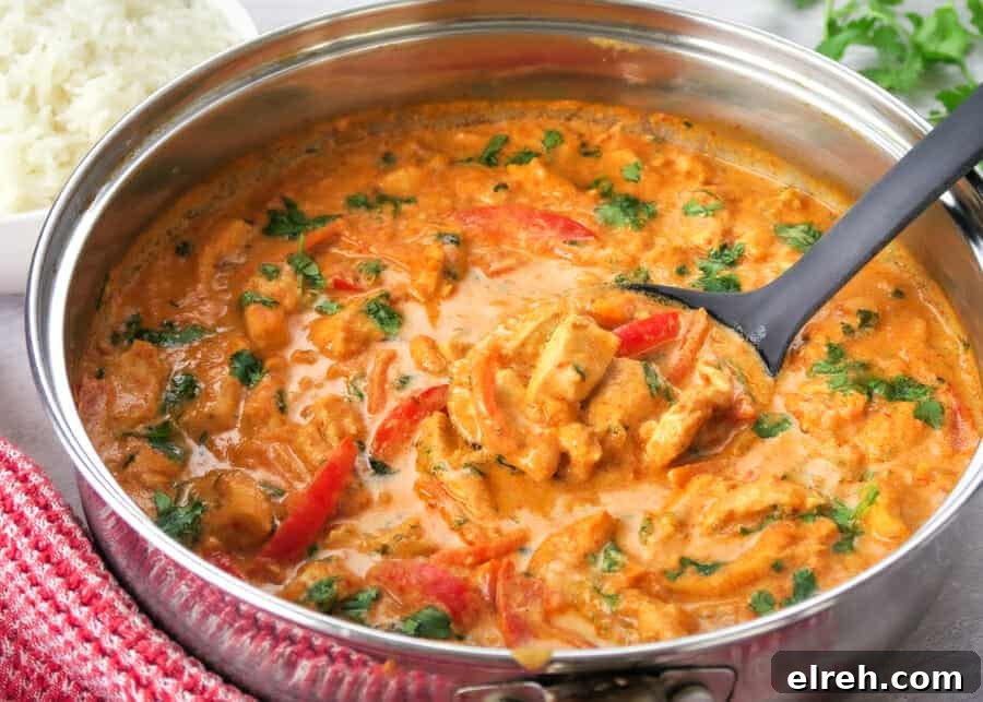 30-Minute One-Pot Thai Red Curry Chicken 9 skillet with Thai Red Curry Chicken