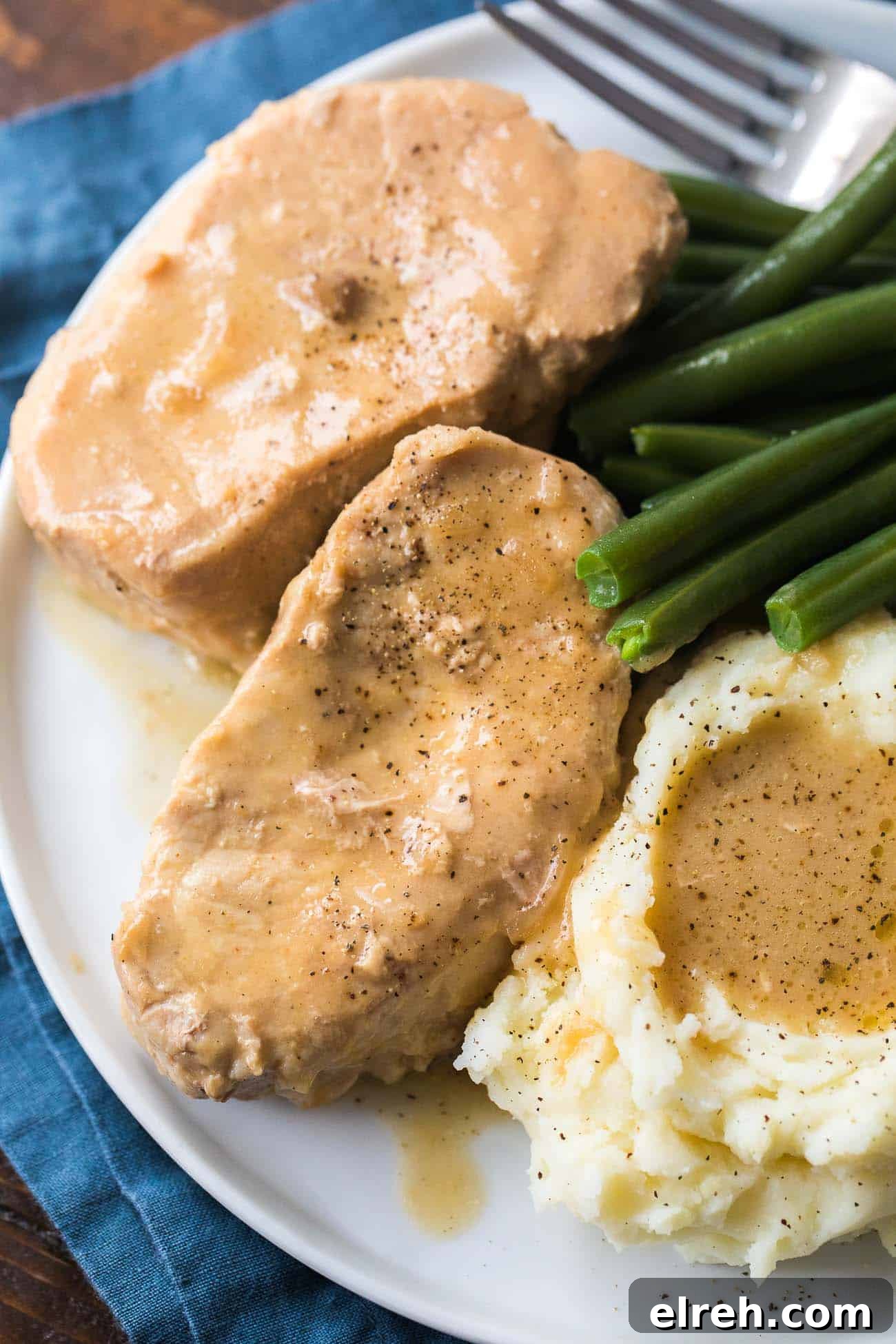 Tender Slow Cooker Pork Chops Recipe 2 Crock Pot Pork Chops | Easy Slow Cooker Pork Chops | Boneless Pork Chops Crock Pot Recipe #CrockPot #SlowCooker #PorkChops #Gravy
