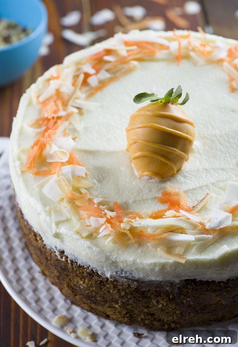 Carrot Cake Cheesecake is delicious twist on Easter classic dessert – carrot cake, especially for those cheesecake fans out there.It will be perfect ending to Easter dinner.