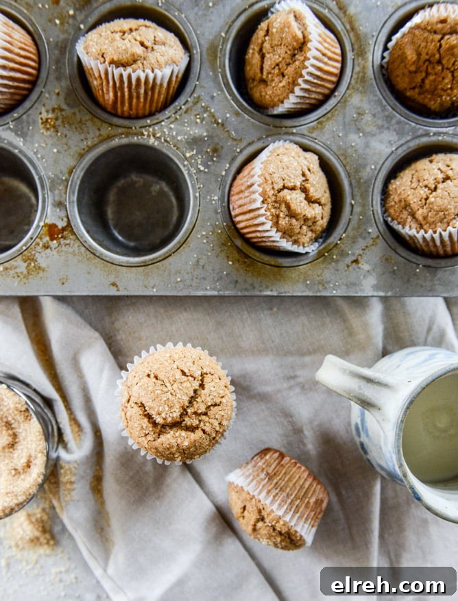 gingerbread muffins I howsweeteats.com