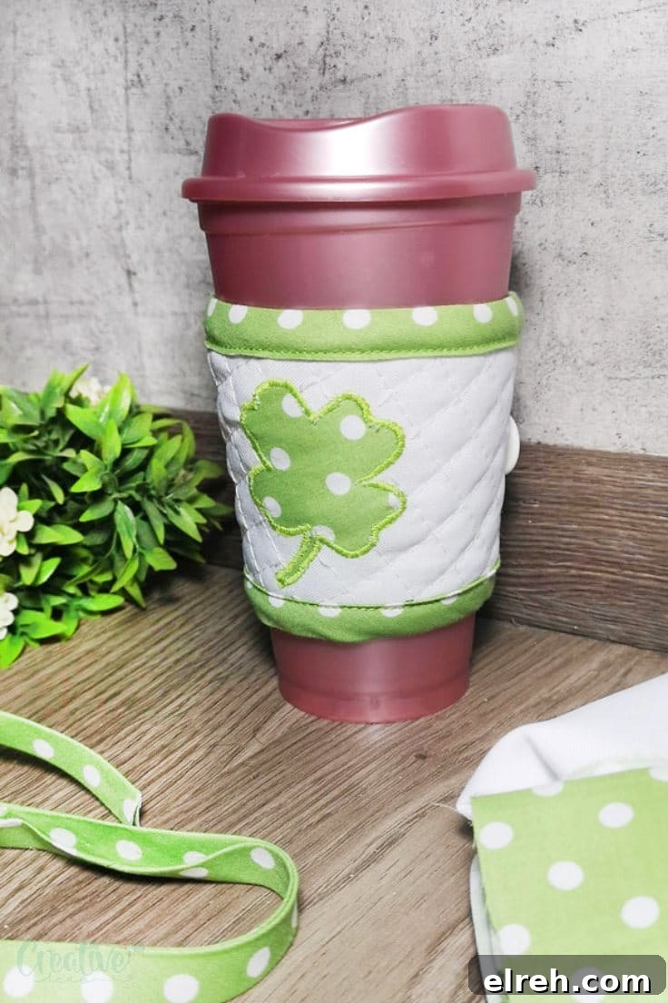 DIY coffee cup sleeve