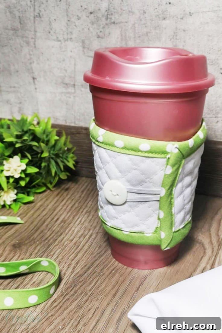 Coffee cup cozy pattern