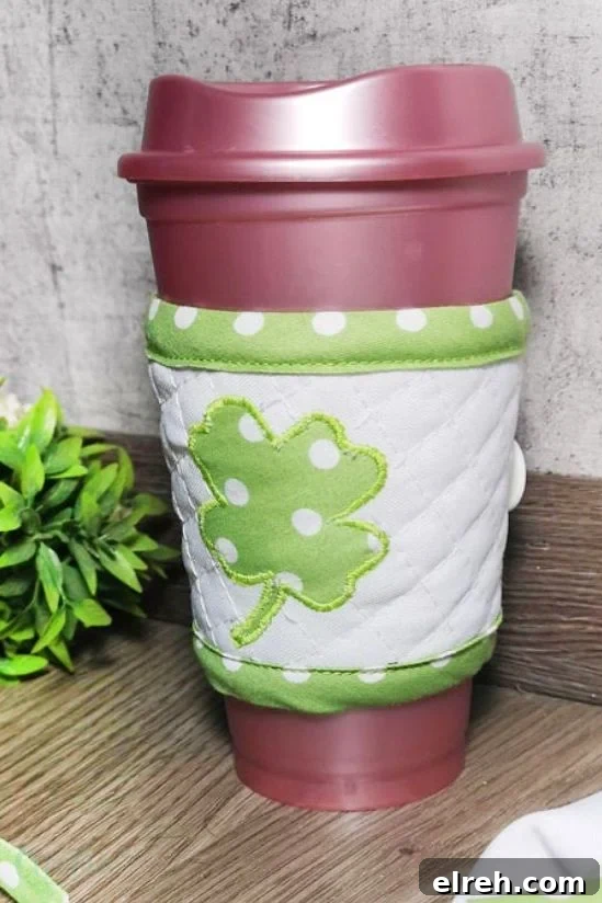 Coffee sleeve template