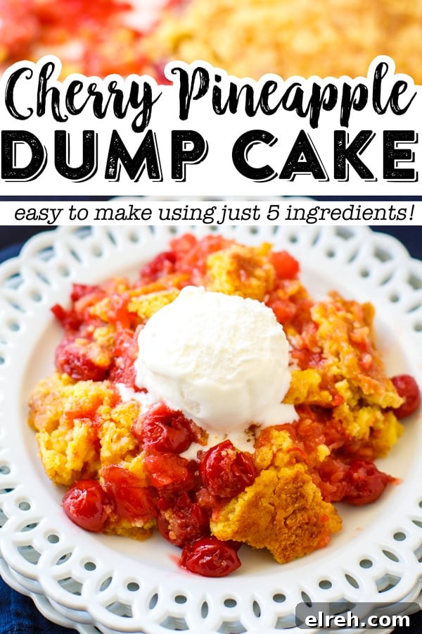 Irresistible Cherry Pineapple Dump Cake Recipe 6 dump cake with ice cream