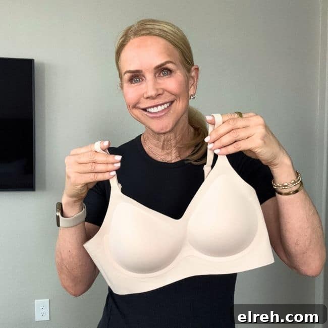 seamless v-neck bra
