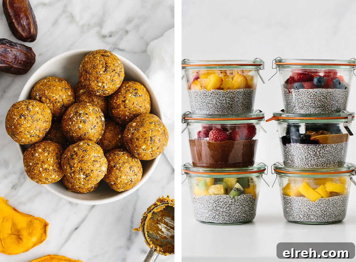 Healthy snack meal prep recipes.
