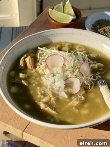 Authentic Chicken Pozole Verde Recipe 2 Pozole Verde - chicken pozole with tomatillo green sauce