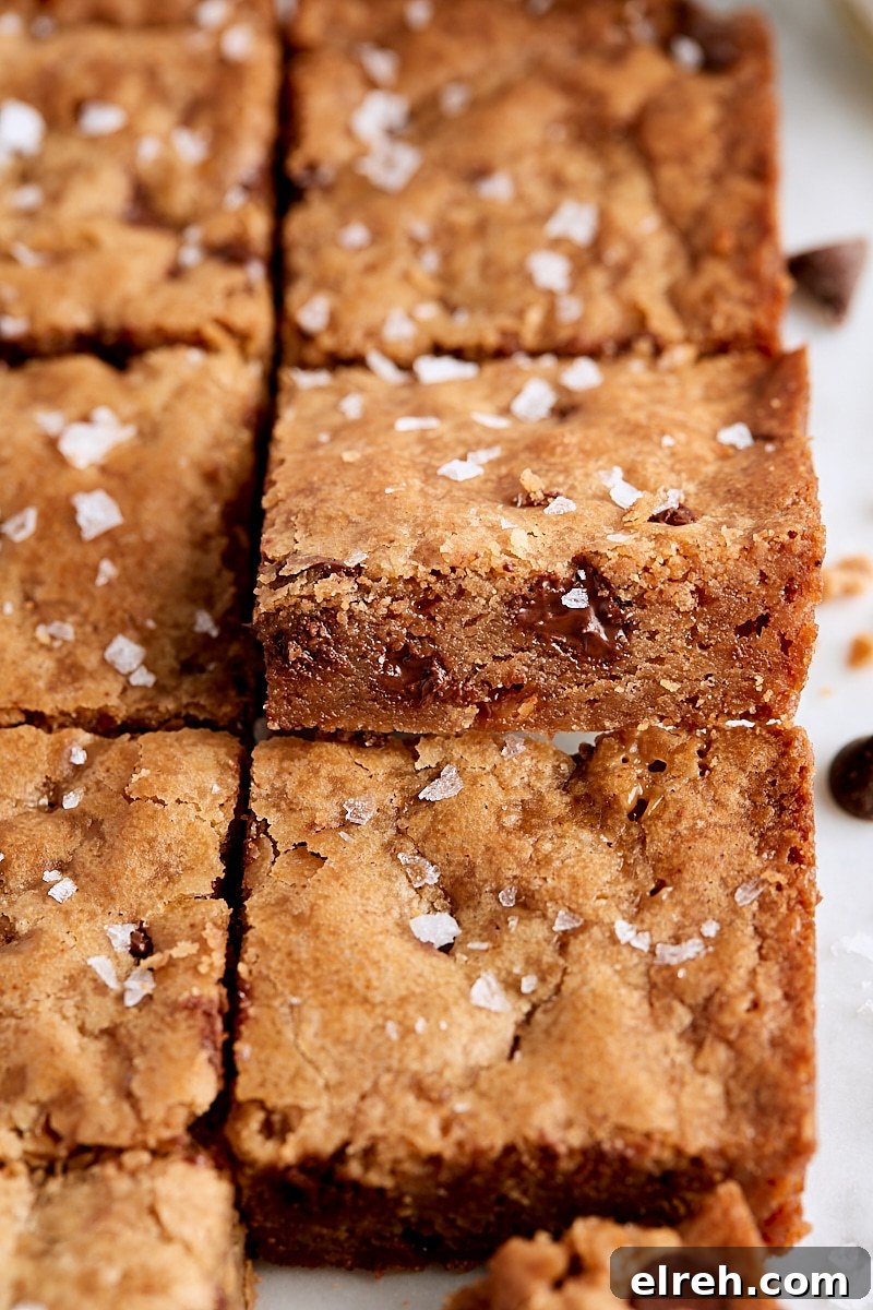 Chewy Chocolate Toffee Blondies Recipe 6 Chocolate Toffee Blondies